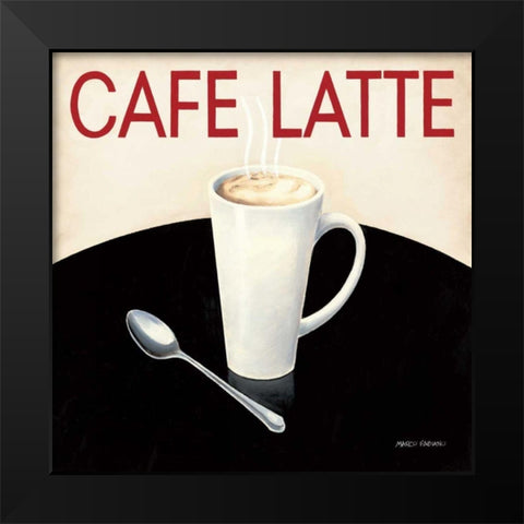 Cafe Moderne I Black Modern Wood Framed Art Print by Fabiano, Marco