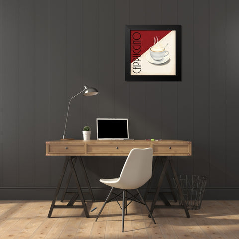 Cafe Moderne II Black Modern Wood Framed Art Print by Fabiano, Marco