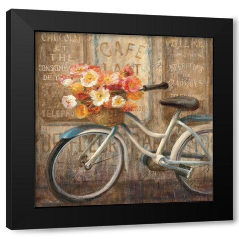 Meet Me at Le Cafe II Black Modern Wood Framed Art Print with Double Matting by Nai, Danhui