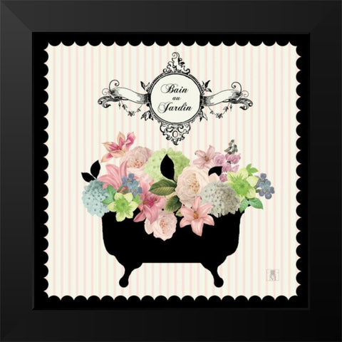 Bain du Jardin I Black Modern Wood Framed Art Print by Studio Mousseau