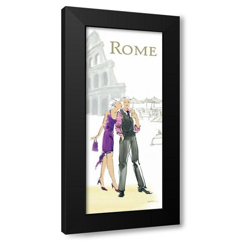 Rome Lovers Black Modern Wood Framed Art Print by Tillmon, Avery