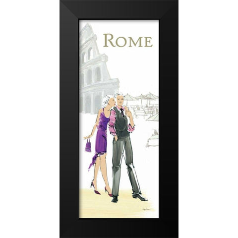 Rome Lovers Black Modern Wood Framed Art Print by Tillmon, Avery