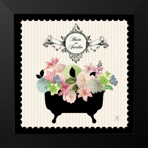 Bain du Jardin I Black Modern Wood Framed Art Print by Studio Mousseau