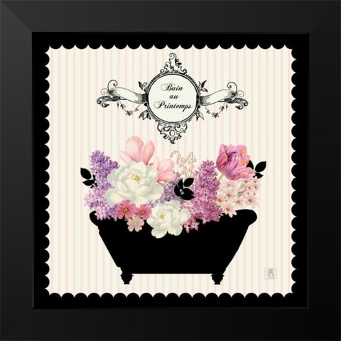 Bain du Jardin II Black Modern Wood Framed Art Print by Studio Mousseau