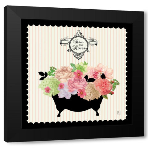 Bain du Jardin III Black Modern Wood Framed Art Print by Studio Mousseau