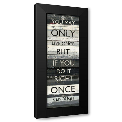 Zephyr Quote I Black Modern Wood Framed Art Print by Schick, Mike