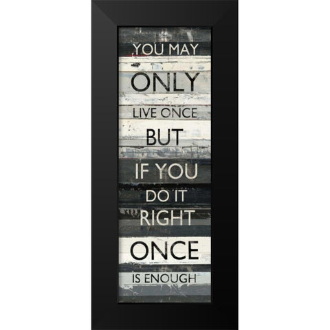 Zephyr Quote I Black Modern Wood Framed Art Print by Schick, Mike