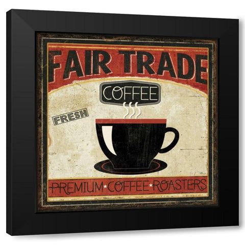 Coffee Roasters I Black Modern Wood Framed Art Print with Double Matting by Pela Studio