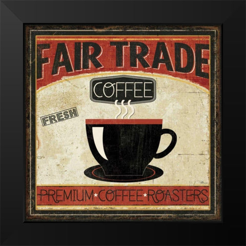 Coffee Roasters I Black Modern Wood Framed Art Print by Pela Studio