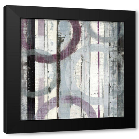Plum Zephyr I Black Modern Wood Framed Art Print by Schick, Mike