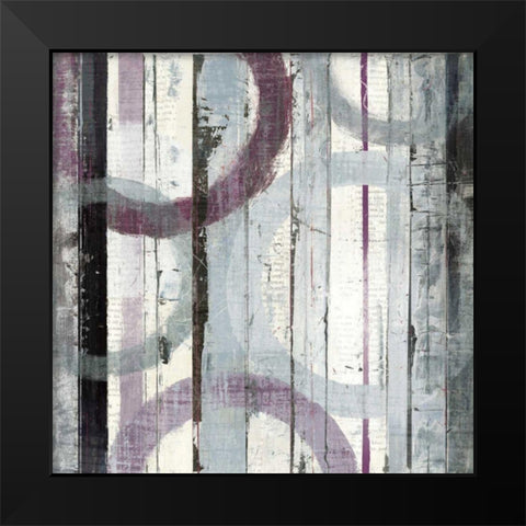 Plum Zephyr I Black Modern Wood Framed Art Print by Schick, Mike