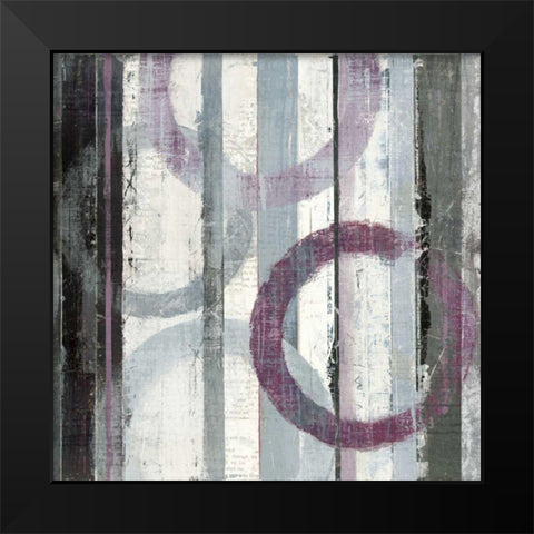 Plum Zephyr II Black Modern Wood Framed Art Print by Schick, Mike