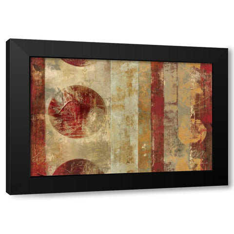 Caribbean Sunrise Black Modern Wood Framed Art Print with Double Matting by Silva, Roque