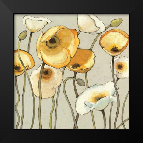 Jaune Gris II Black Modern Wood Framed Art Print by Novak, Shirley