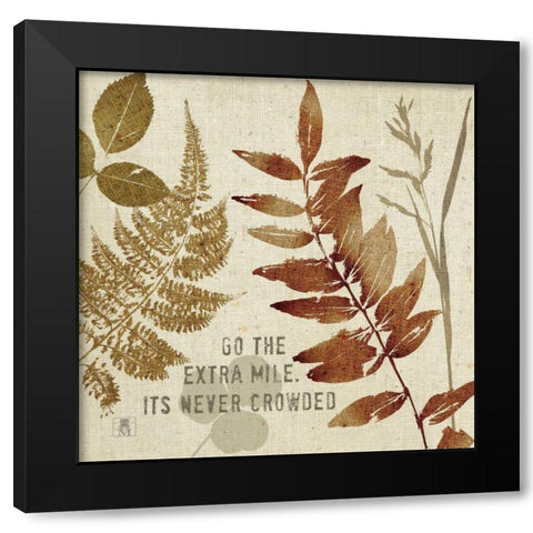 Leaves of Inspiration III Black Modern Wood Framed Art Print with Double Matting by Studio Mousseau
