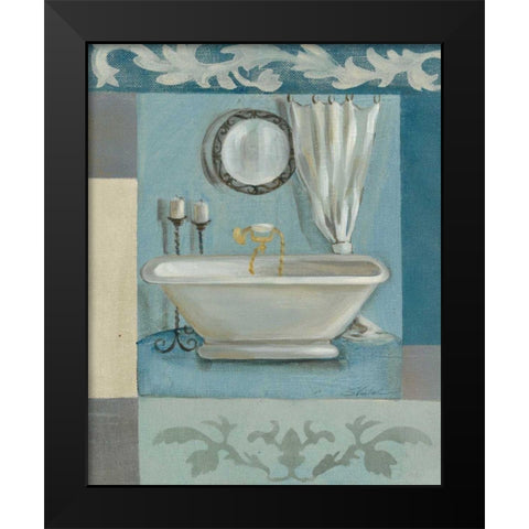Antique Bath II Black Modern Wood Framed Art Print by Vassileva, Silvia