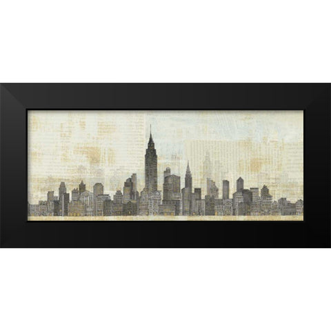 Empire Skyline Black Modern Wood Framed Art Print by Tillmon, Avery