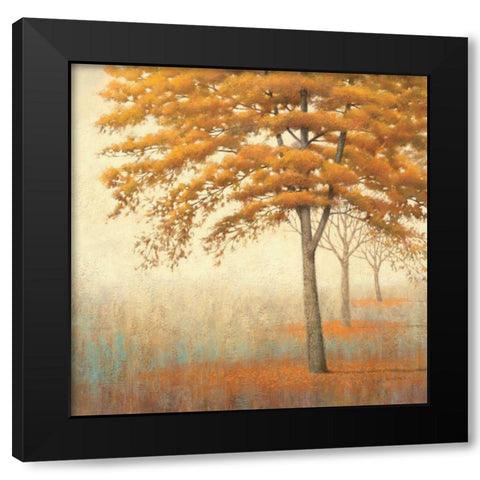 Autumn Trees I Black Modern Wood Framed Art Print with Double Matting by Wiens, James