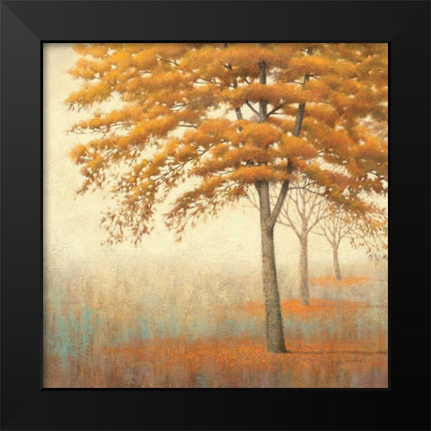 Autumn Trees I Black Modern Wood Framed Art Print by Wiens, James