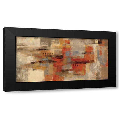 City Wall Black Modern Wood Framed Art Print with Double Matting by Vassileva, Silvia
