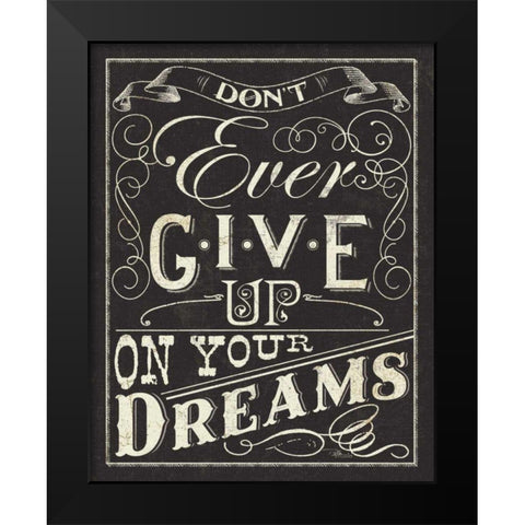 Life and Dreams I Black Modern Wood Framed Art Print by Pela Studio