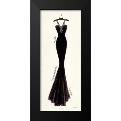 Couture Noir Original lII Black Modern Wood Framed Art Print by Adams, Emily