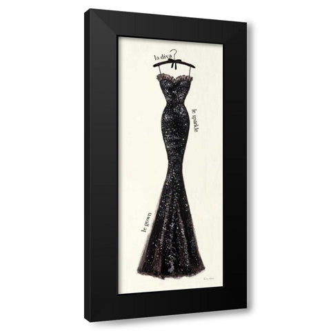 Couture Noir Original IV Black Modern Wood Framed Art Print by Adams, Emily