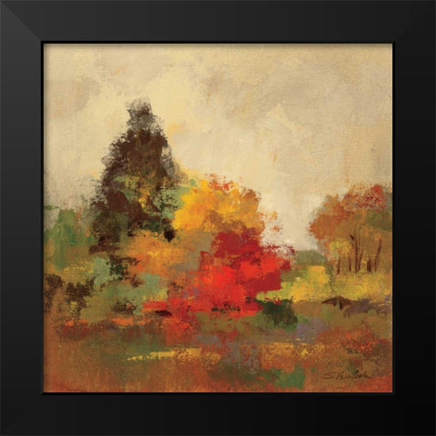 Fall Forest I Black Modern Wood Framed Art Print by Vassileva, Silvia