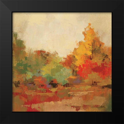 Fall Forest II Black Modern Wood Framed Art Print by Vassileva, Silvia