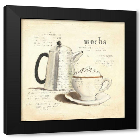 Parisian Coffee I Black Modern Wood Framed Art Print by Adams, Emily