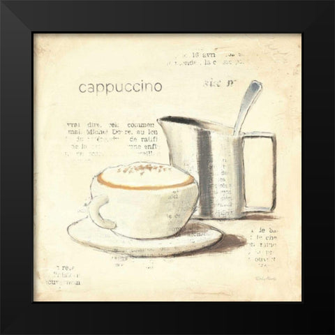 Parisian Coffee IV Black Modern Wood Framed Art Print by Adams, Emily