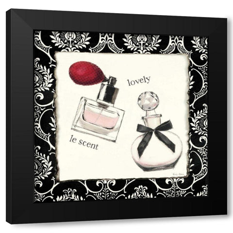 Cosmetique I Black Modern Wood Framed Art Print with Double Matting by Adams, Emily