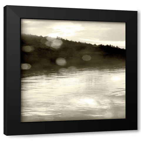 Twilight Dock I Black Modern Wood Framed Art Print with Double Matting by Schlabach, Sue