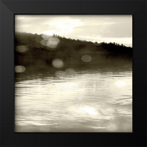 Twilight Dock I Black Modern Wood Framed Art Print by Schlabach, Sue