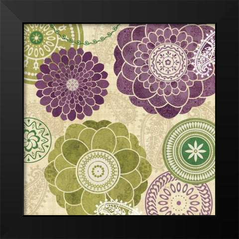 Garden Melody I Black Modern Wood Framed Art Print by Charron, Veronique