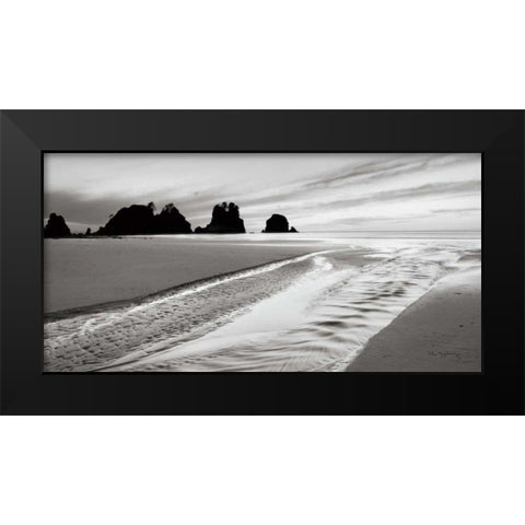 Shi Shi Point of Arches Black Modern Wood Framed Art Print by Audit, Lisa