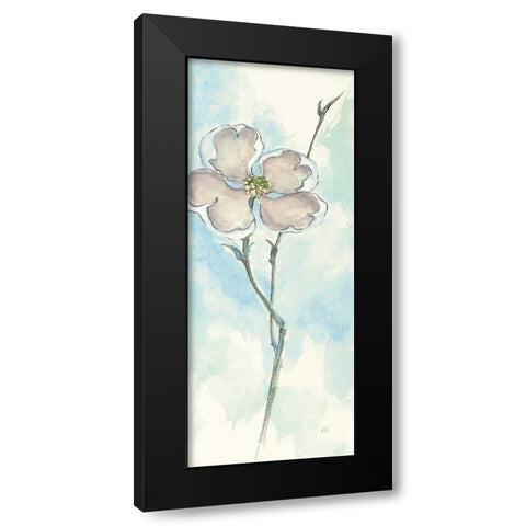 Solitary Dogwood II Black Modern Wood Framed Art Print with Double Matting by Paschke, Chris