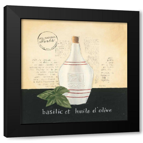 Huile d Olive III Black Modern Wood Framed Art Print with Double Matting by Adams, Emily