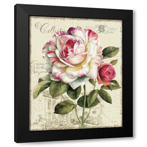 Garden View III - Rose Black Modern Wood Framed Art Print by Audit, Lisa