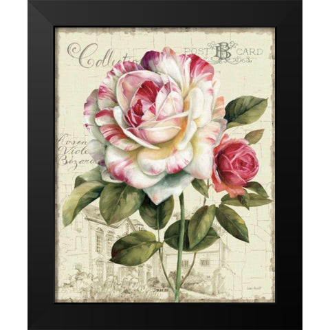Garden View III - Rose Black Modern Wood Framed Art Print by Audit, Lisa