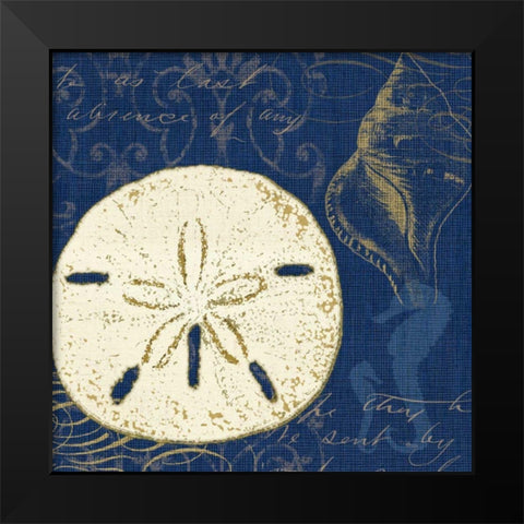 Coastal Moonlight III Black Modern Wood Framed Art Print by Pela Studio