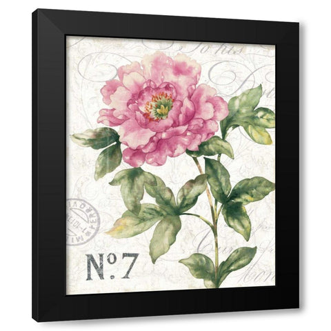 Bloom I Black Modern Wood Framed Art Print with Double Matting by Wild Apple Portfolio