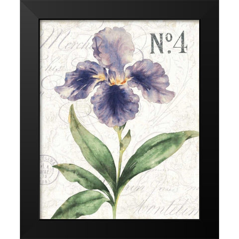 Bloom II Black Modern Wood Framed Art Print by Wild Apple Portfolio