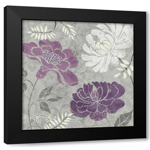 Morning Tones Purple I Black Modern Wood Framed Art Print by Brissonnet, Daphne