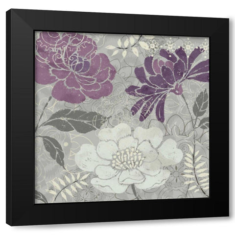 Morning Tones Purple II Black Modern Wood Framed Art Print with Double Matting by Brissonnet, Daphne