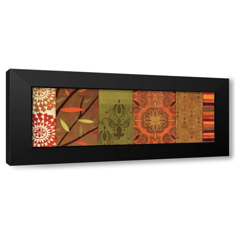 Abstract Nature V Black Modern Wood Framed Art Print with Double Matting by Charron, Veronique
