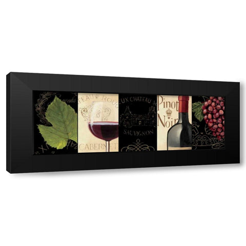 Chateau Nouveau Panel I Black Modern Wood Framed Art Print with Double Matting by Fabiano, Marco