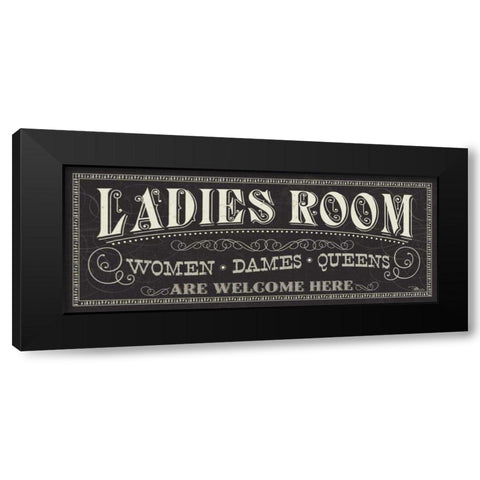 Ladies and Gents I Black Modern Wood Framed Art Print with Double Matting by Pela Studio