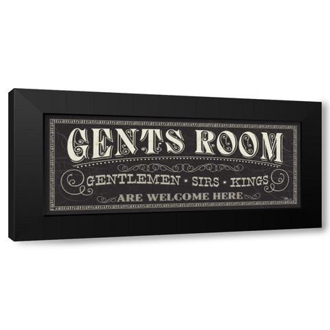 Ladies and Gents II Black Modern Wood Framed Art Print by Pela Studio