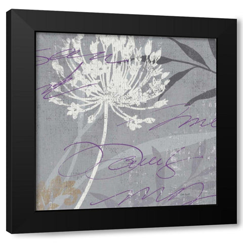 Greenology Gray - I Black Modern Wood Framed Art Print with Double Matting by Audit, Lisa